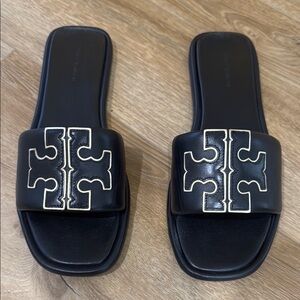 Tory Burch Black Slide Sandals
